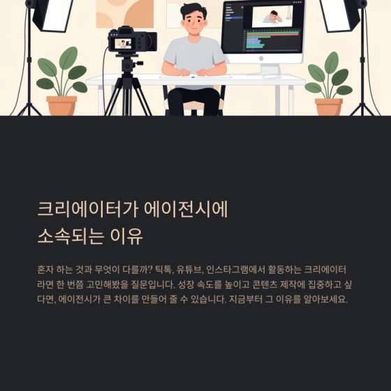 틱톡 크리에이터 혼자 하기 vs 에이전시 소속 차이점